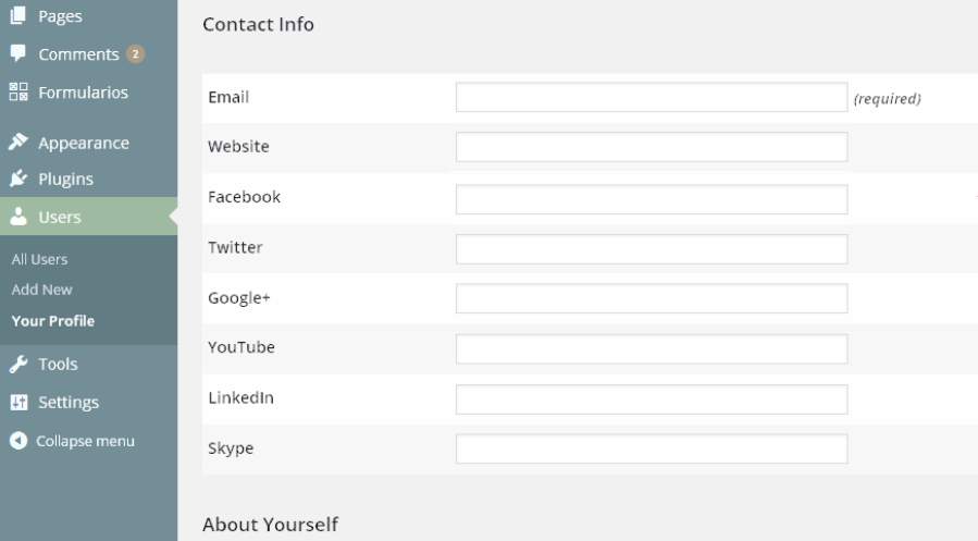 Improving User's Contact Info