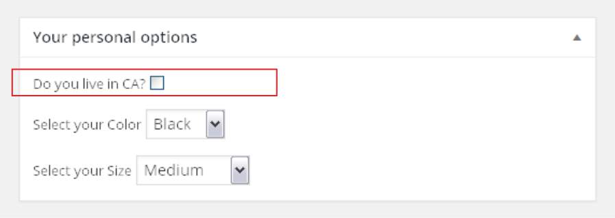 A checkbox Field in a WordPress Metabox, an example